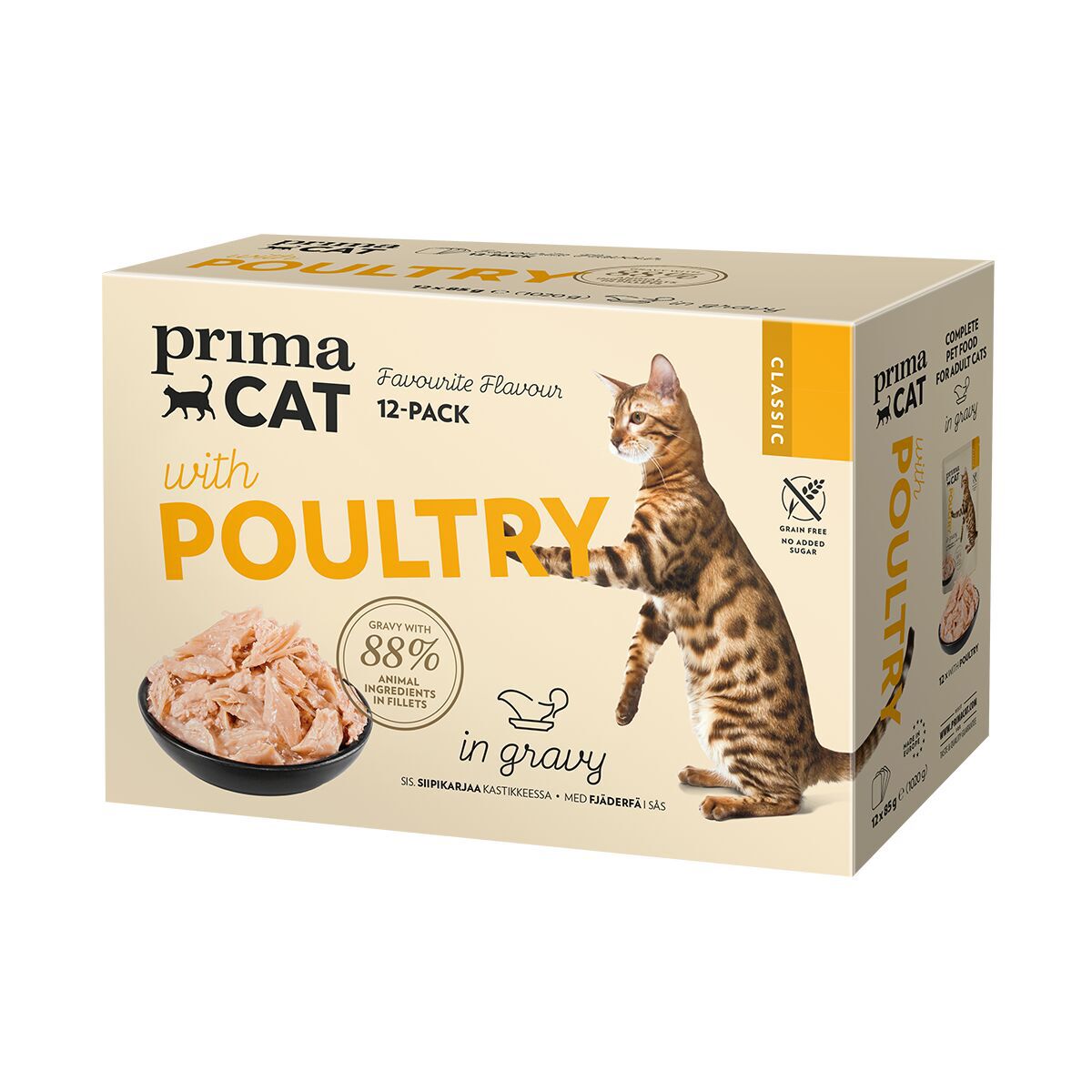 PrimaCat Poultry in Gravy 12x85 g
